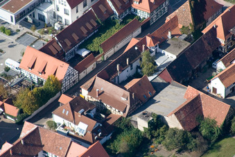 Vue aérienne de Passage Frankenhof, Bahnhofstr à Kandel dans le département Rhénanie-Palatinat, Allemagne