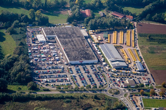 Vue aérienne de Marché RÉEL à Rohrbach dans le département Rhénanie-Palatinat, Allemagne