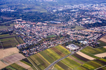 Landau-Ouest à Landau in der Pfalz dans le département Rhénanie-Palatinat, Allemagne depuis l'avion