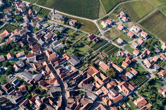 Vue aérienne de À Daschberg à Birkweiler dans le département Rhénanie-Palatinat, Allemagne