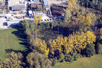 Lycée Ludwig-Marum Pfinztal à le quartier Berghausen in Pfinztal dans le département Bade-Wurtemberg, Allemagne d'un drone