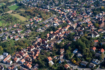 Quartier Grünwettersbach in Karlsruhe dans le département Bade-Wurtemberg, Allemagne d'en haut