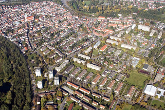 Photographie aérienne de Quartier Daxlanden in Karlsruhe dans le département Bade-Wurtemberg, Allemagne