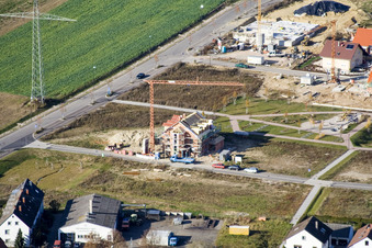 Image drone de Sur la haute piste à Kandel dans le département Rhénanie-Palatinat, Allemagne