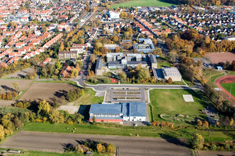 Salle Bienwald Kandel à Kandel dans le département Rhénanie-Palatinat, Allemagne hors des airs