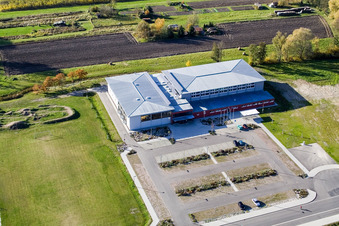 Salle Bienwald Kandel à Kandel dans le département Rhénanie-Palatinat, Allemagne vue du ciel