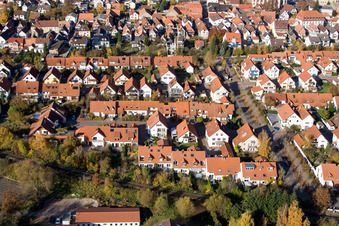 Vue aérienne de Avenue des Noyers à Kandel dans le département Rhénanie-Palatinat, Allemagne
