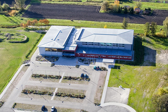 Enregistrement par drone de Salle Bienwald Kandel à Kandel dans le département Rhénanie-Palatinat, Allemagne