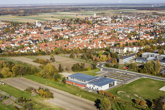 Vue aérienne de Salle Bienwald Kandel à Kandel dans le département Rhénanie-Palatinat, Allemagne