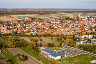 Vue oblique de Salle Bienwald Kandel à Kandel dans le département Rhénanie-Palatinat, Allemagne