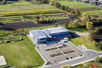 Salle Bienwald Kandel à Kandel dans le département Rhénanie-Palatinat, Allemagne vu d'un drone