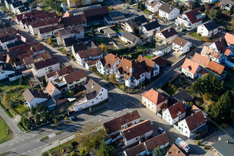Photographie aérienne de Hubstraße x Saarstr à Kandel dans le département Rhénanie-Palatinat, Allemagne