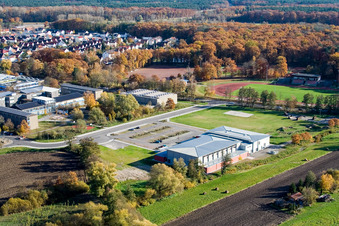 Salle Bienwald Kandel à Kandel dans le département Rhénanie-Palatinat, Allemagne d'en haut
