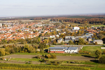 Salle Bienwald Kandel à Kandel dans le département Rhénanie-Palatinat, Allemagne vue du ciel