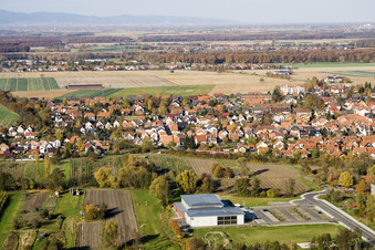 Salle Bienwald Kandel à Kandel dans le département Rhénanie-Palatinat, Allemagne vue d'en haut