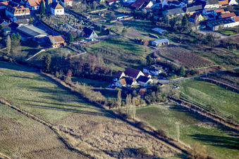 Vue oblique de Moulin à vent à Winden dans le département Rhénanie-Palatinat, Allemagne