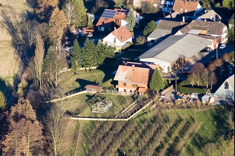 Vue aérienne de Raiffeisenstrasse à Winden dans le département Rhénanie-Palatinat, Allemagne