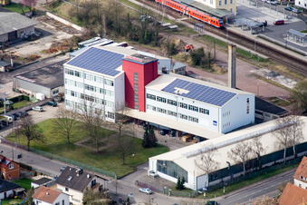 Vue aérienne de Eichenauer, Jahnstr à Kandel dans le département Rhénanie-Palatinat, Allemagne