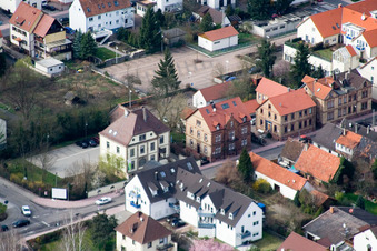 Vue aérienne de Office des forêts à Kandel dans le département Rhénanie-Palatinat, Allemagne