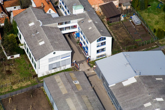 Vue aérienne de DBK, Rheinstr à Kandel dans le département Rhénanie-Palatinat, Allemagne