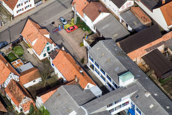 Vue aérienne de DBK, Rheinstr à Kandel dans le département Rhénanie-Palatinat, Allemagne