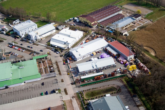 Horstring à le quartier Minderslachen in Kandel dans le département Rhénanie-Palatinat, Allemagne d'en haut