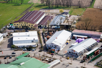 Horstring à le quartier Minderslachen in Kandel dans le département Rhénanie-Palatinat, Allemagne vue d'en haut