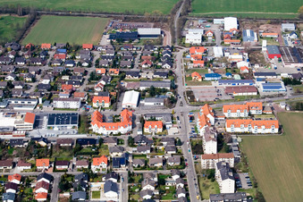 Photographie aérienne de Hochstadter Straße à Offenbach an der Queich dans le département Rhénanie-Palatinat, Allemagne