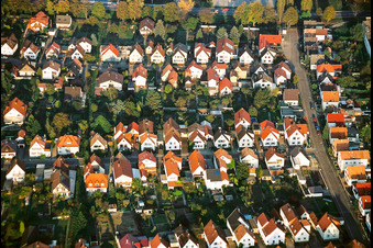 Vue aérienne de Südendstraße Birkenstr à Kandel dans le département Rhénanie-Palatinat, Allemagne