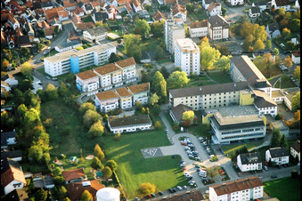 Vue aérienne de Clinique Askleipios du Palatinat du Sud à Kandel dans le département Rhénanie-Palatinat, Allemagne