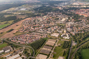 Vue oblique de Rue Sondernheimer à Germersheim dans le département Rhénanie-Palatinat, Allemagne