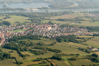 Mothern dans le département Bas Rhin, France depuis l'avion