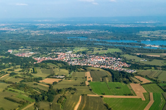 Vue d'oiseau de Mothern dans le département Bas Rhin, France