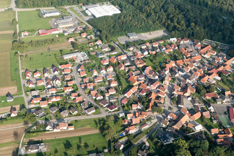 Schaffhouse-près-Seltz dans le département Bas Rhin, France vue du ciel