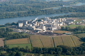 Industrie à Beinheim dans le département Bas Rhin, France vue du ciel