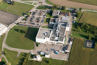 Enregistrement par drone de Beinheim dans le département Bas Rhin, France