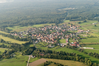 Forstfeld dans le département Bas Rhin, France vue d'en haut