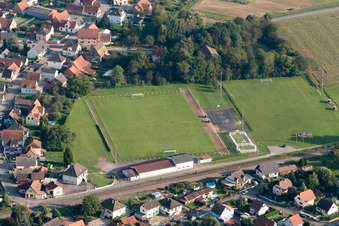 Rountzenheim dans le département Bas Rhin, France hors des airs