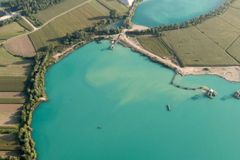 Offendorf dans le département Bas Rhin, France vue d'en haut
