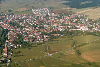 Quartier Freistett in Rheinau dans le département Bade-Wurtemberg, Allemagne vue d'en haut