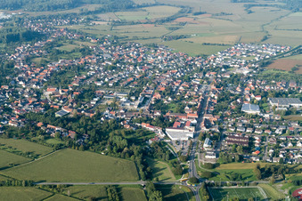 Quartier Freistett in Rheinau dans le département Bade-Wurtemberg, Allemagne vue du ciel