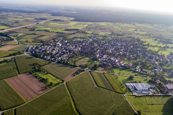 Quartier Wagshurst in Achern dans le département Bade-Wurtemberg, Allemagne hors des airs