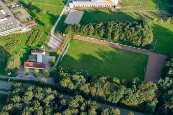 Vue aérienne de SV Renchen 1920 eV à Renchen dans le département Bade-Wurtemberg, Allemagne