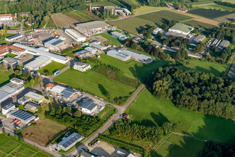 Vue aérienne de Terec Textile Recycling à Renchen dans le département Bade-Wurtemberg, Allemagne