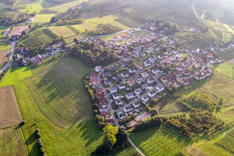 Vue aérienne de Tannenstr à le quartier Bottenau in Oberkirch dans le département Bade-Wurtemberg, Allemagne