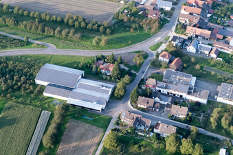 Vue aérienne de Lindenpl à le quartier Zusenhofen in Oberkirch dans le département Bade-Wurtemberg, Allemagne