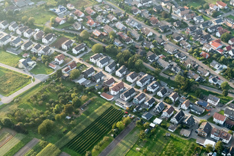 Runzweg à le quartier Urloffen in Appenweier dans le département Bade-Wurtemberg, Allemagne depuis l'avion