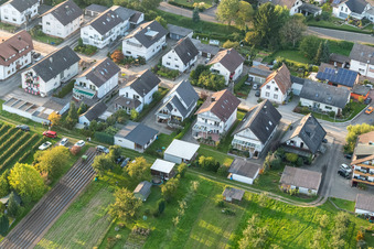 Photographie aérienne de Runzweg du sud à le quartier Urloffen in Appenweier dans le département Bade-Wurtemberg, Allemagne