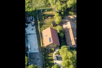 Quartier Billigheim in Billigheim-Ingenheim dans le département Rhénanie-Palatinat, Allemagne d'un drone