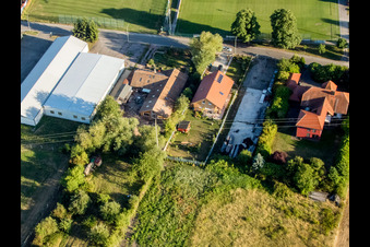 Vue aérienne de Quartier Billigheim in Billigheim-Ingenheim dans le département Rhénanie-Palatinat, Allemagne